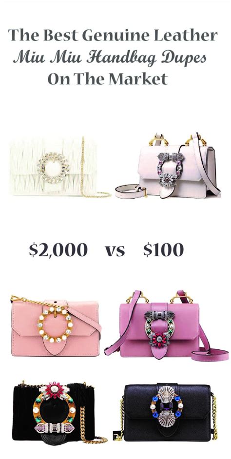 miu miu bag dupe|leather handbags dupe.